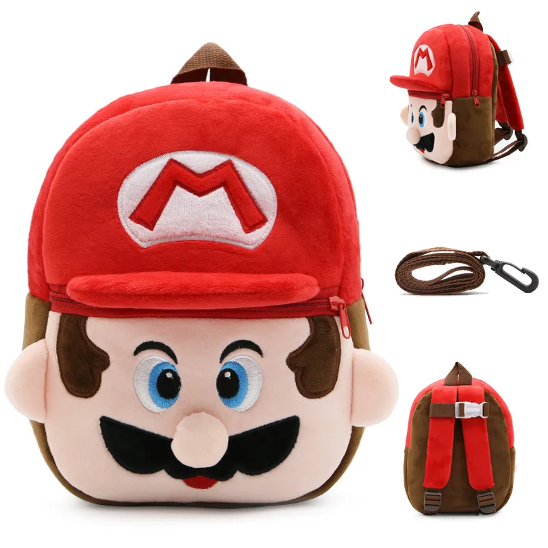 Марио и Луиджи плюшевый рюкзак Mario Bros школьная сумка плюшевая кукла и игрушка ностальгия винтажная игра игровая сумка для малышей