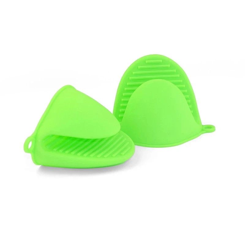  Hot Selling Colorful Safety Oven Mitts Silicone Pot Holder Kitchen Finger