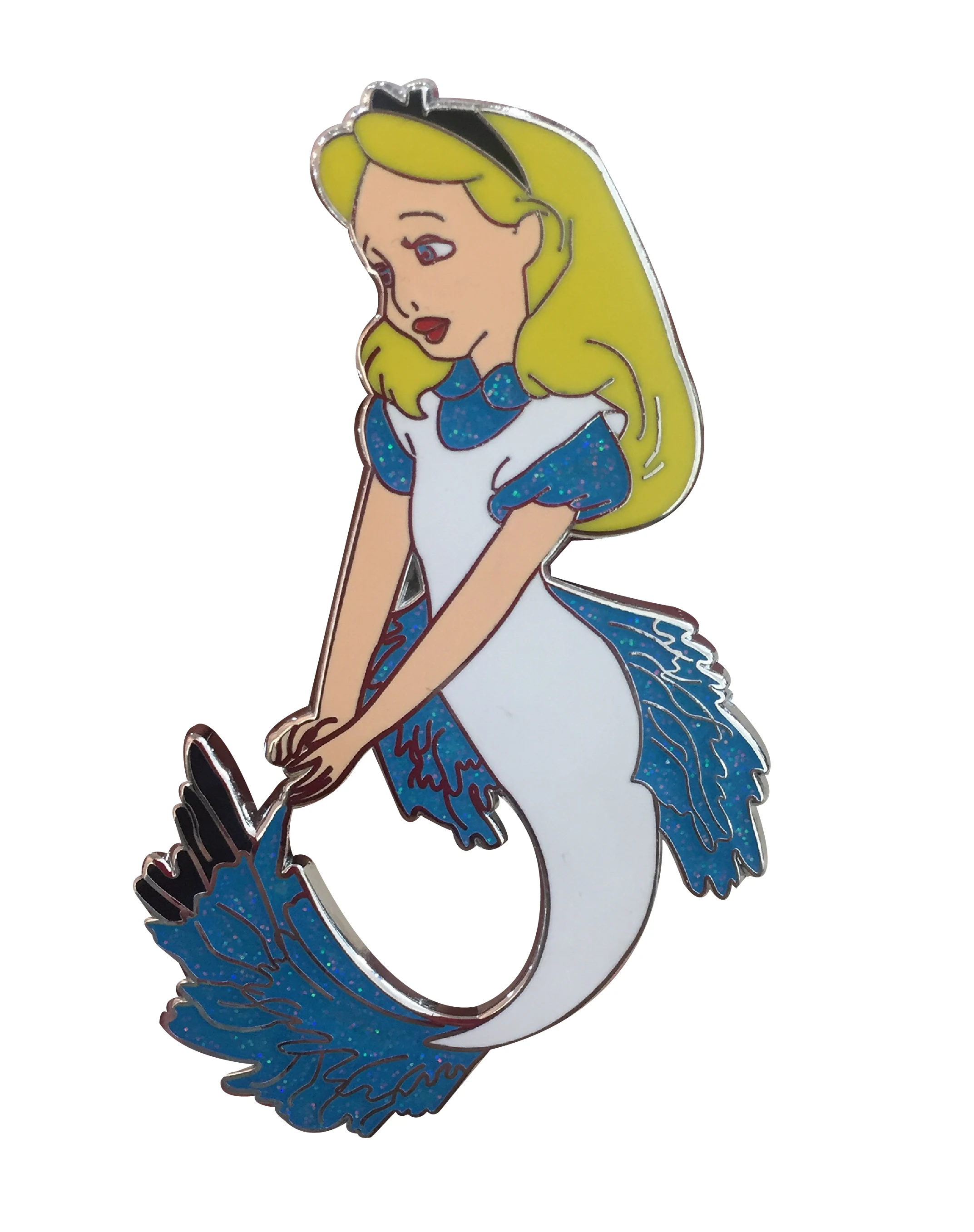 Custom Glitter Cartoon Hard Enamel Fantasy Pins Badges Manufacture Lovely Pig Enamel Badge Pin