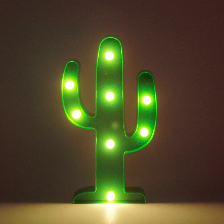 Novelty Children Decor Moon Cactus Cloud Light 3D Lamp Novelty Flamingo Star Marquee Letter led night light