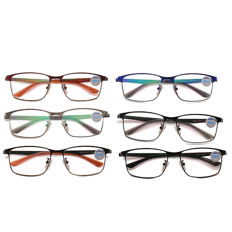 8202 New Optical Frames Anti Blue Light flat mirror retro large frame glasses Optics Glasses