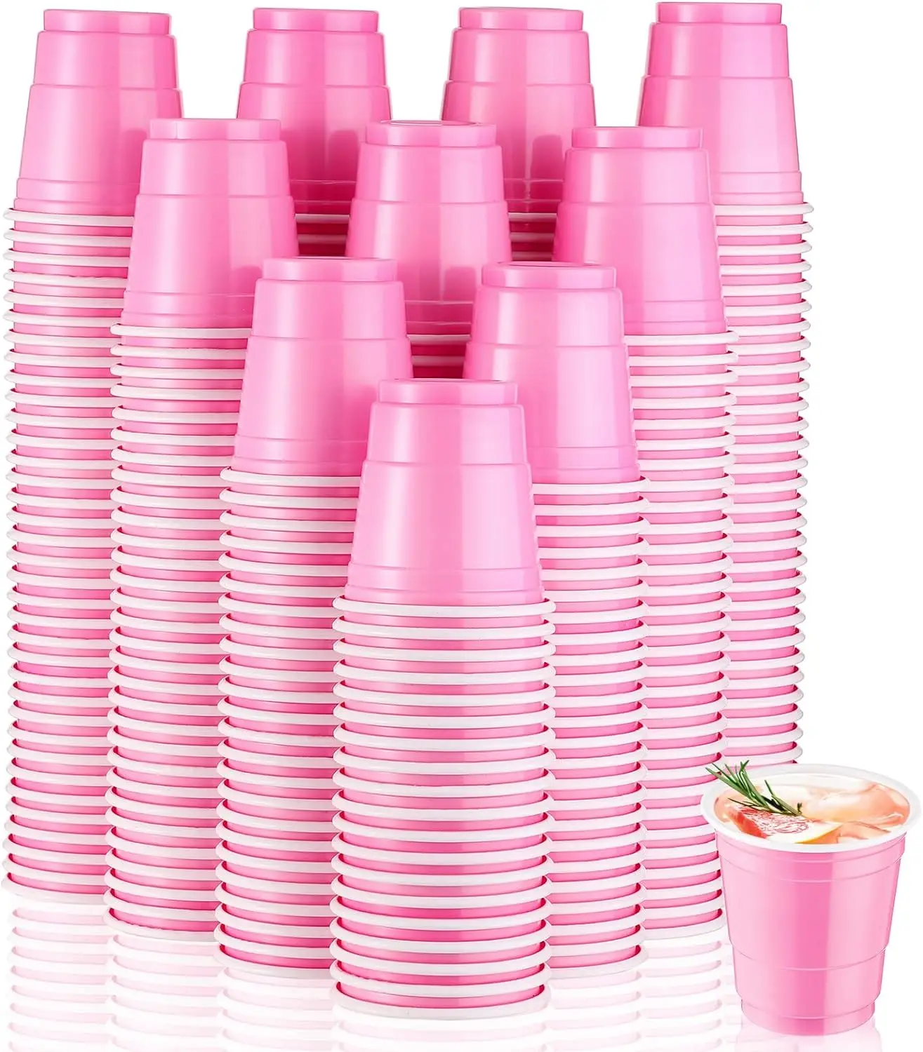 200Pcs Disposable 2oz Shot Cups Shot Glasses Plastic Cups 2 oz Party Mini Cups for Birthday Party Serving Snacks Tastings
