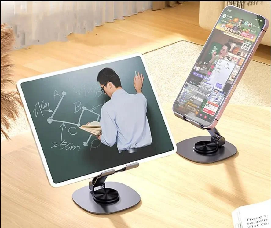 Metal mobile phone stand desktop 2024 new model suitable for iPad tablets can rotate and lift 360 degrees