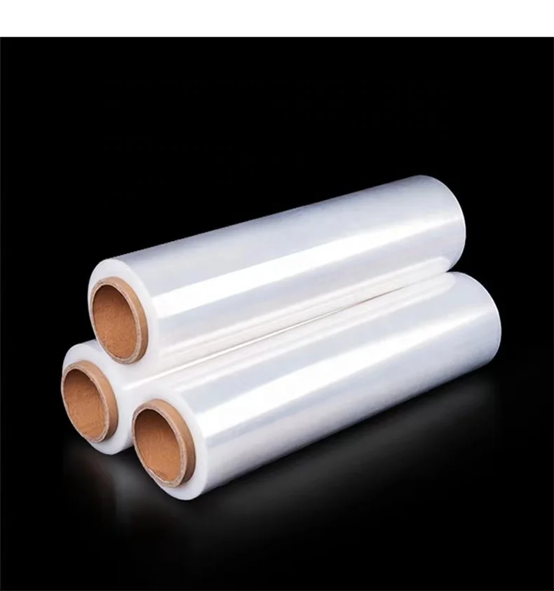 500mm high lldpe stretch film 23 micron jumbo clear stretch film made in china with cheap price for product packing