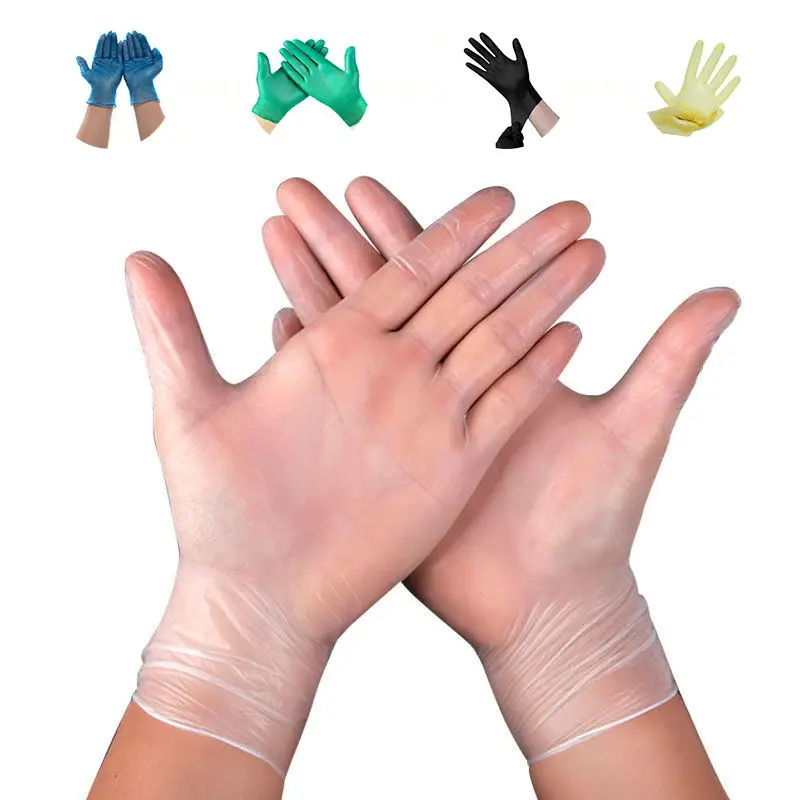 Disposable Blue Vinyl Gloves Widely Used in life and working PVC Gloves food grade Touch Screen