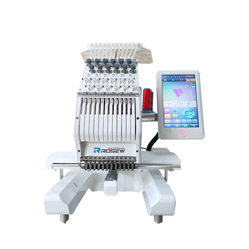 GC1201MINI Single head 12 Stitch Save space High Quality Long Service life Embroidery Machine Computerized for Sale