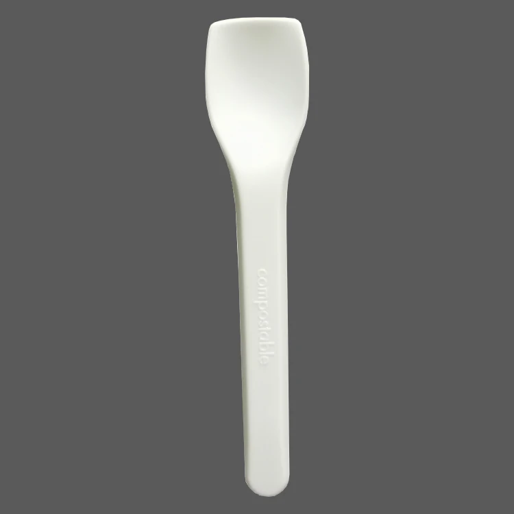 Disposable 100% Compostable Ice Cream Spoon Mini Spoon Yogurt ice cream spoons disposable