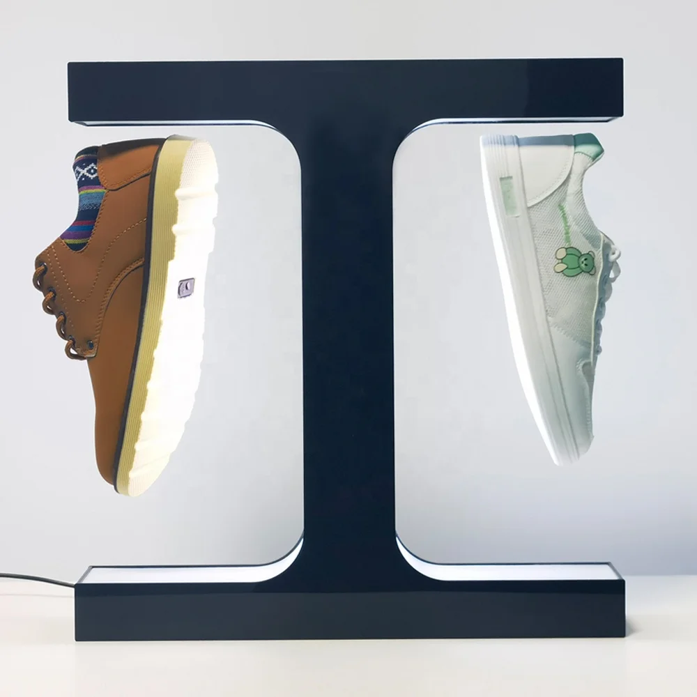 New Pattern Acrylic Advertising shoe display stand Magnetic Floating Shoe Display Levitating Sneaker Display shoe floating Racks