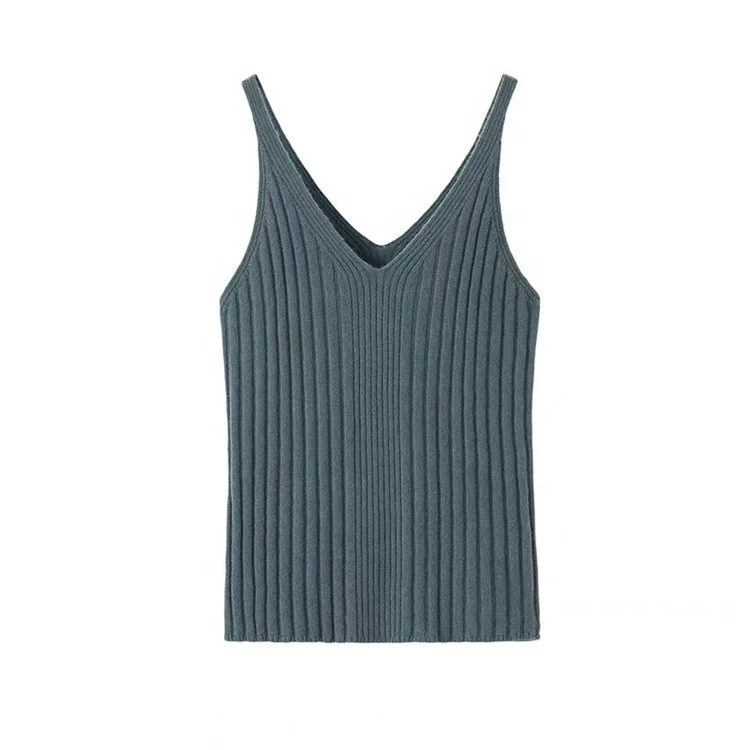 High quality women clothing sleeveless pullover warm knit cashmere sweater tank top women merino wool vests