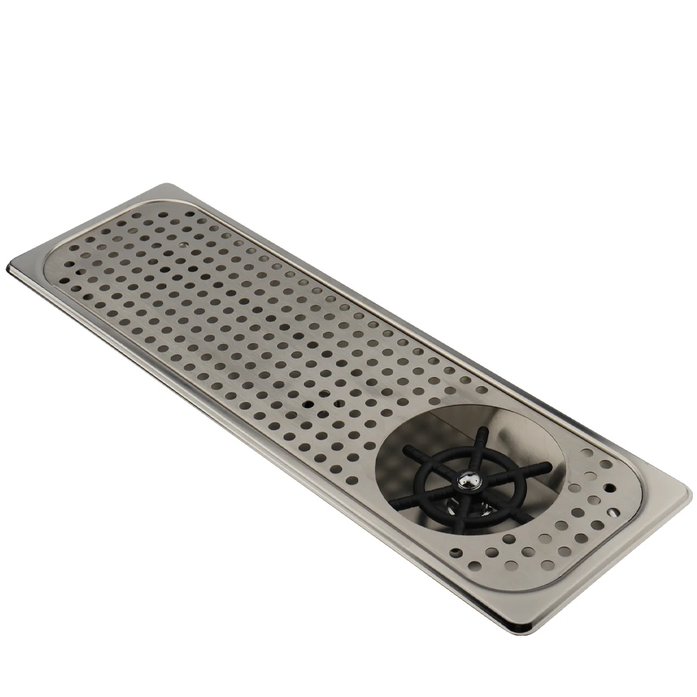 Metal Glass Rinser Bottle Washer Stainless steel Sink with Cup Washer for Coffee Bar Hotel Kitchen