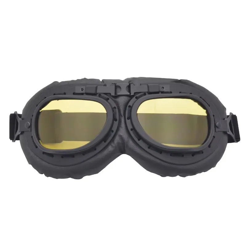 Motorcycle Goggles Glasses Motor Bike Pilot Steampunk Vintage Helmet Cycling Ski Retro Sunglasses