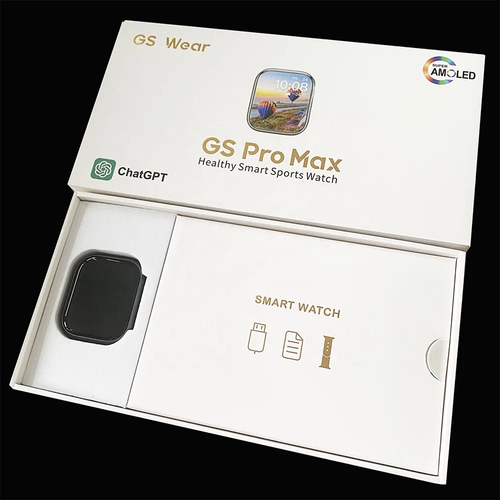 Умные часы GS PRO MAX Series 9 amooled 2,2 дюймов фитнес-трекер Montre Reloj inteligente NFC S9 умные часы для IOS и Android