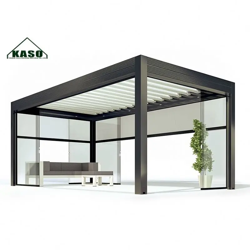 Modern Waterproof Aluminum Balcony Arches Arbours Pergolas Garden Furniture Outdoor