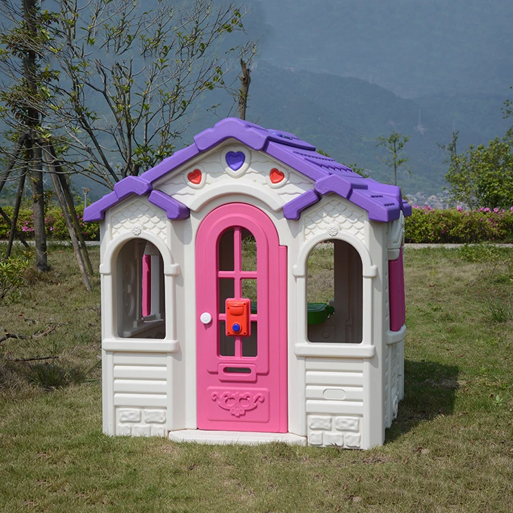 YL-005-01 Home Backyard Kids Play Area Plastic Playhouse Mini Playground House Outdoor Play Set With Houses