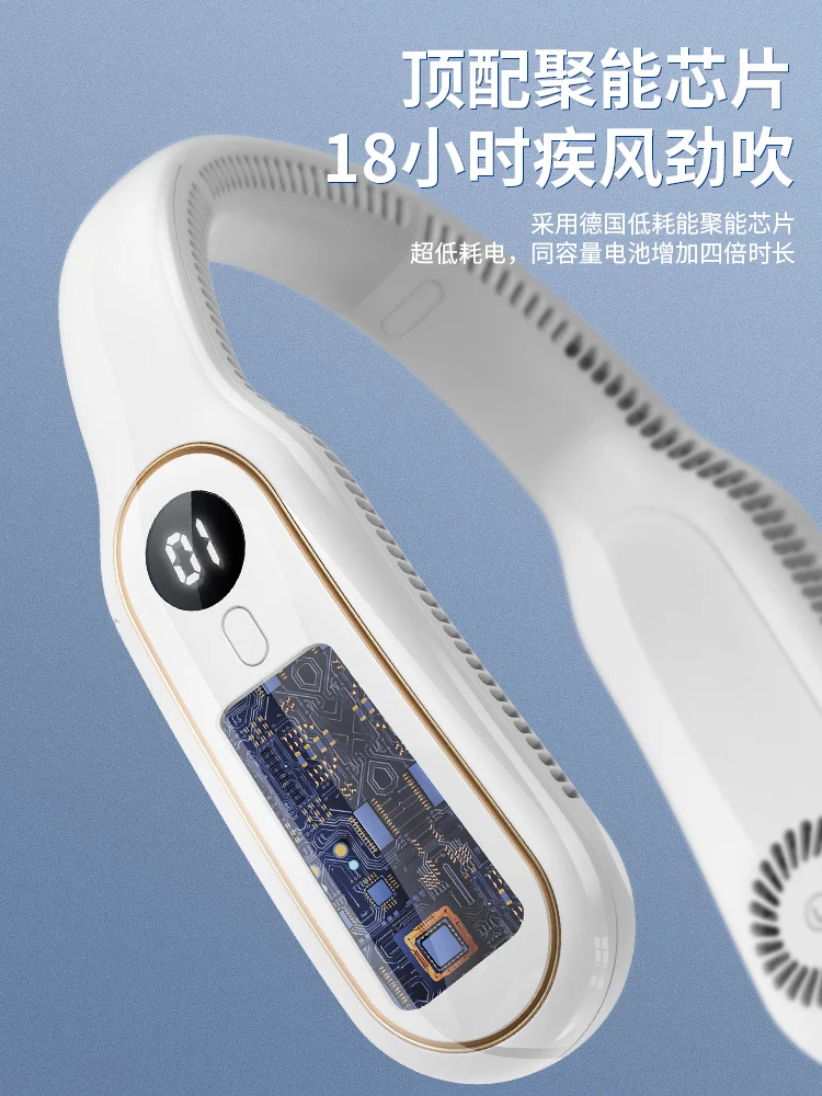 2024 ZAIWAN OUTDOOR SUMMER protableTianshi BP521 4000 mAh Hung Neck Fan