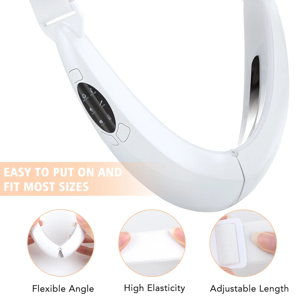 Hailicare 5 Modes LED Photon Therapy Micro Current Vibration V Face Slimming Massager V-Line Up Face Lifting Belt