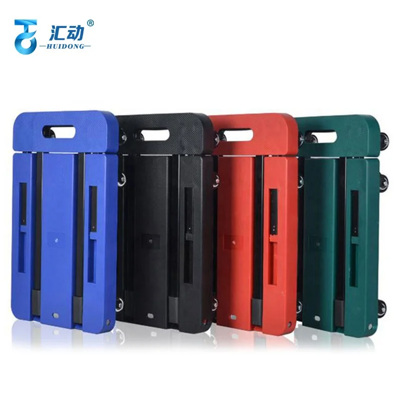 6 колеса красочные регулируемые пластиковые грузовик с плоской платформой сплав железа складной тележки складная корзина для покупок, тележка нагрузки 200 кг