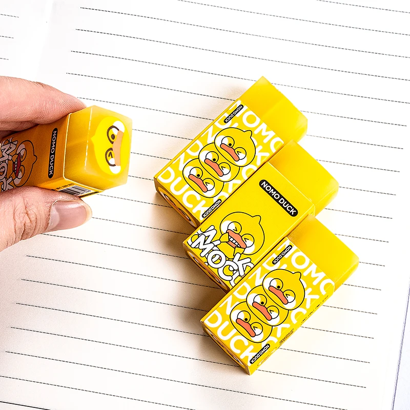 Школьные принадлежности канцелярские принадлежности маленькая Желтая утка ластик кавайный милый ластик детские подарки