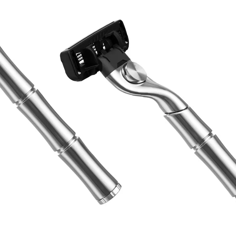 High Quality Metal Handle Razor 3 Blade System Razor  Replaceable Shaving Razor Blade for Man