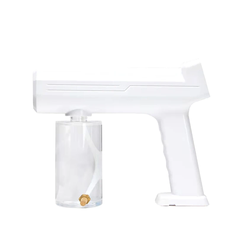 
Myoung 2021 fast delivery Rechargeable blue ray wireless nano spray gun sterilizing cordless handheld sanitizer atomizer gun 