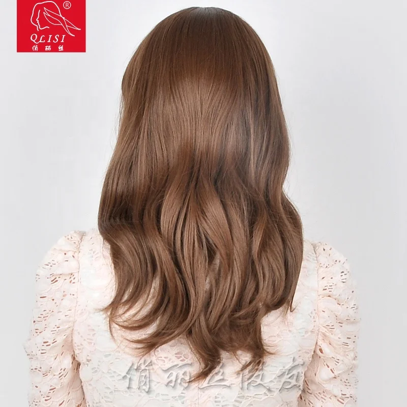 
natural synthetic hair wig curly wave wig 