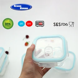 Professional storage containers lids glass food container set with high quality