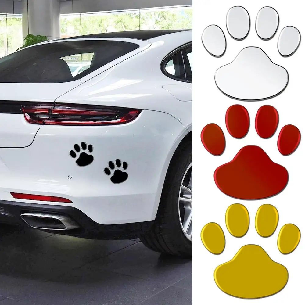Amazon ebay hotsale Stickers Paw Animal Dog Cat Cool Design Bear Foot Prints Footprint Decal Car Stickers for Auto Motorcycle