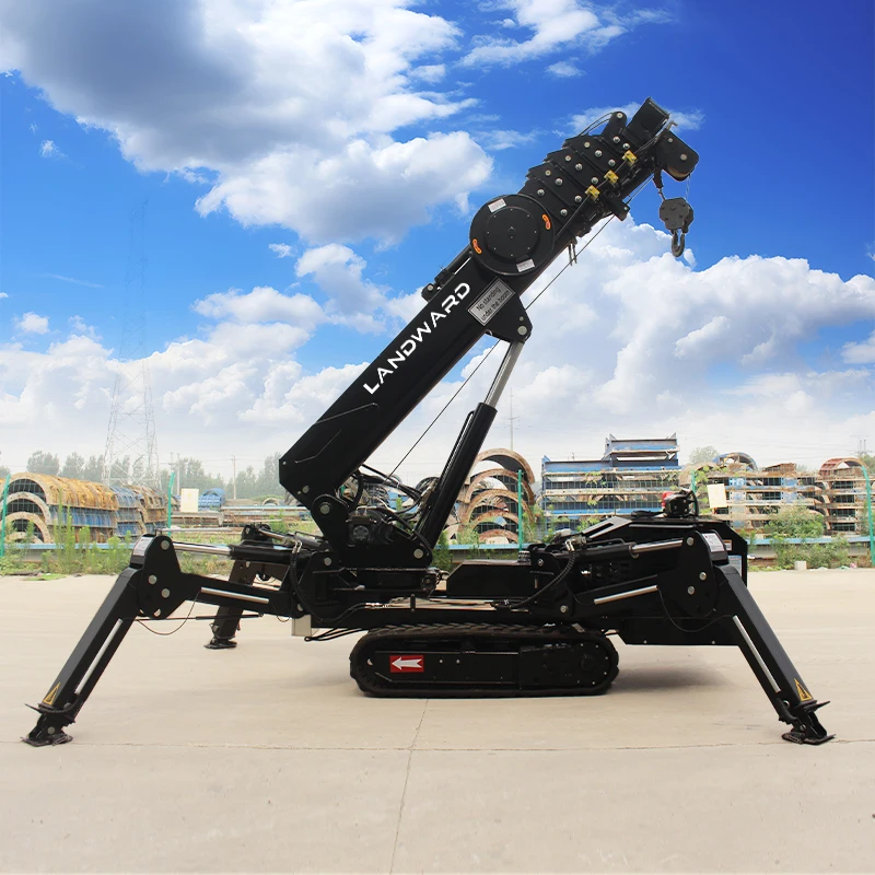 China  LANDWARD Portable Spider Crane Mini Electric 3 Tons Folding Crawler Crane 8 Tons Spider Crane For Construction
