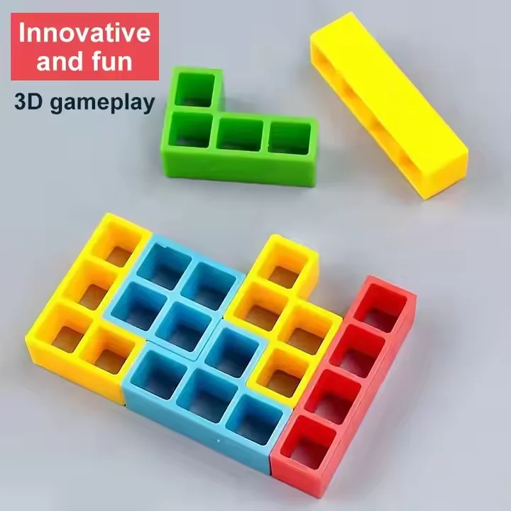 Tetras Tower 48PCS Blocks Games Balance Stacking Board Games For Family Kids & Adults Stacking Toys Balance Game H299322