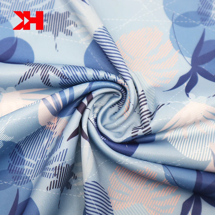 Переработанная переработанная эластичная ткань для купальников с цифровой печатью на заказ Kahn