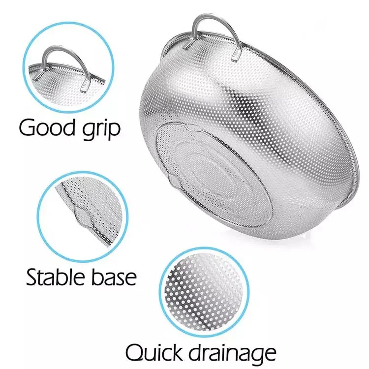 OEM High Quality Customize Sink Strainer Stainless Steel/Sink Drain Strainer/Metal Kitchen Perforated Mesh Filter