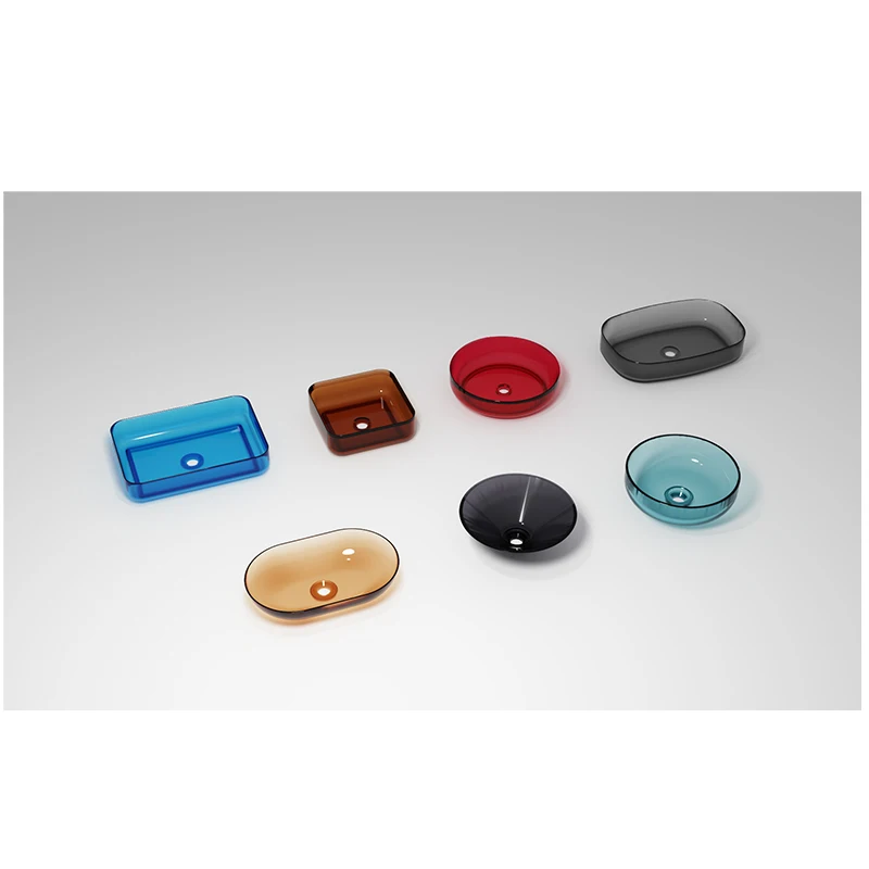 Bathroom Artificial Stone Matte White Deck Mounted Wash Basin