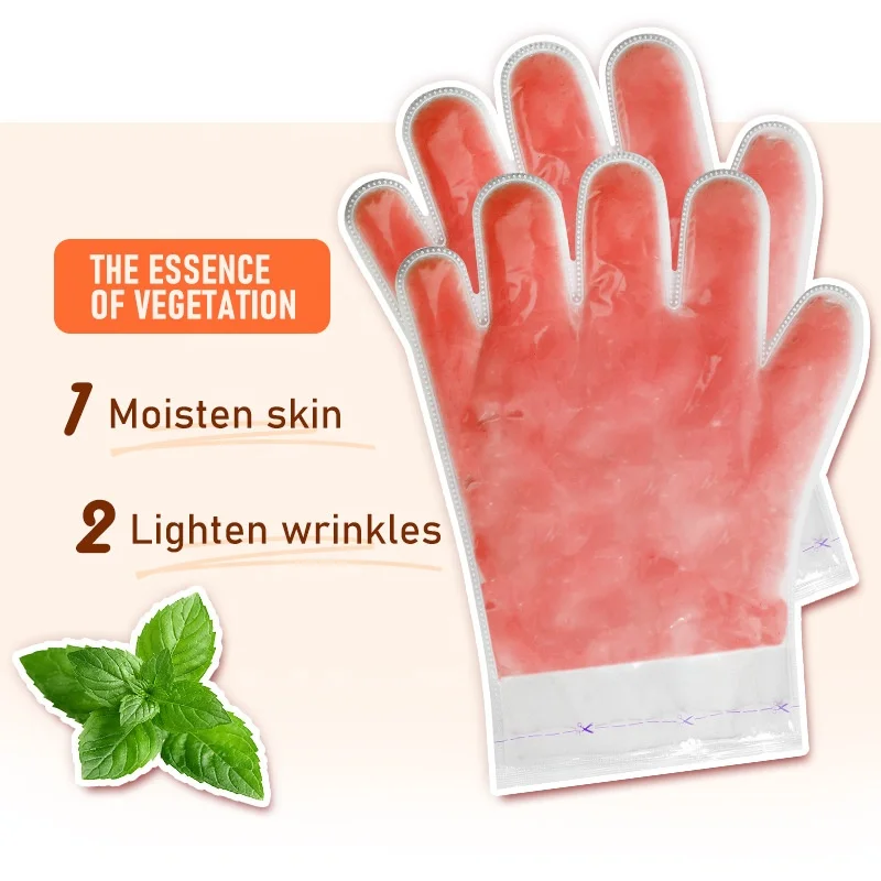 OEM Custom Paraffin Wax collagen hand and Foot Mask Beauty Skin Moisture Hydrating Paraffin Wax with shea butter