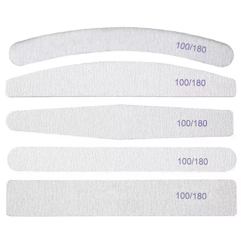 Nail Files Sandpaper Nails File Manicure Tools Double-sided 80/100 Grit Emery Board