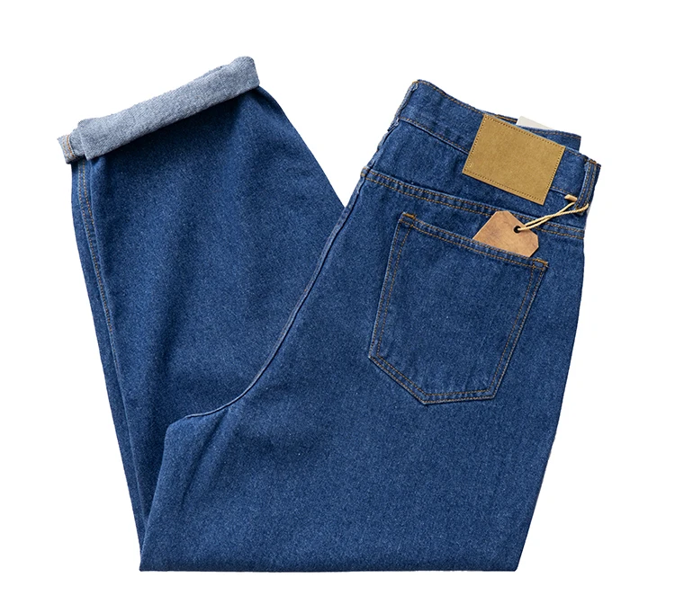 Custom logo printed baggy jeans for men embroidery baggy jeans baggy skate jeans