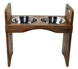 Hot selling Cat and Dog Stainless Steel Bowl, Wooden Pet Table Food and Water Bowls, Adjustable Height Cat and Dog Feeder