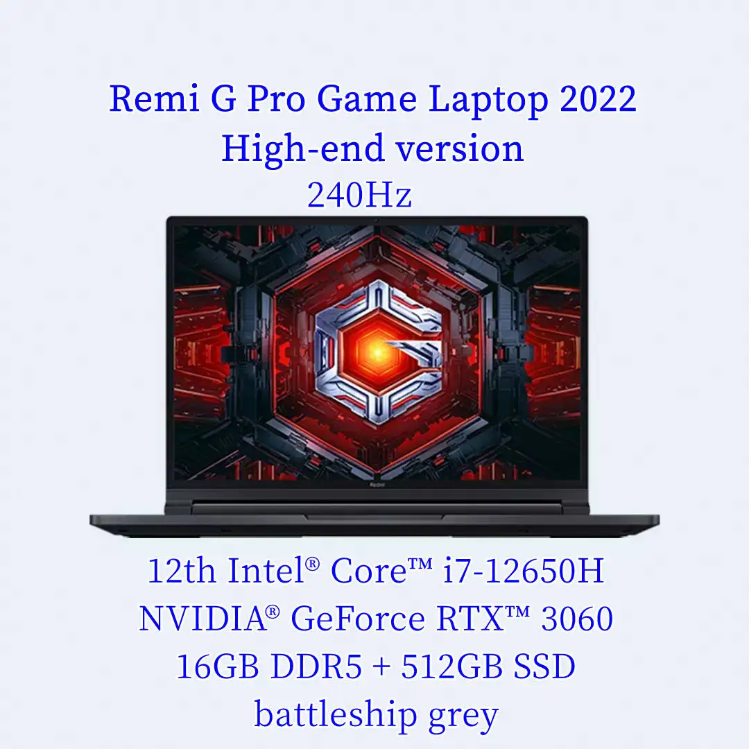 Xiaomi Redmi Pro G игровой ноутбук 2022 12th Intel Core i9-12900H/i7-12650H RTX3060/RTX3070Ti GPU 16G + 512G 2 5 K 240 Гц записная книжка