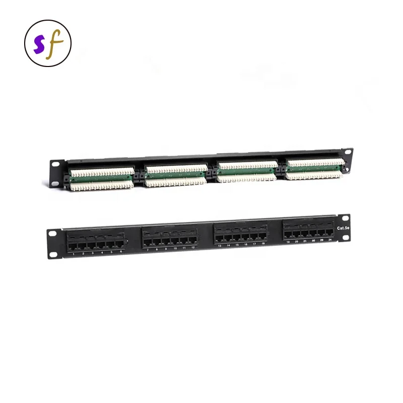 19 дюймов UTP cat5e 24 портовая