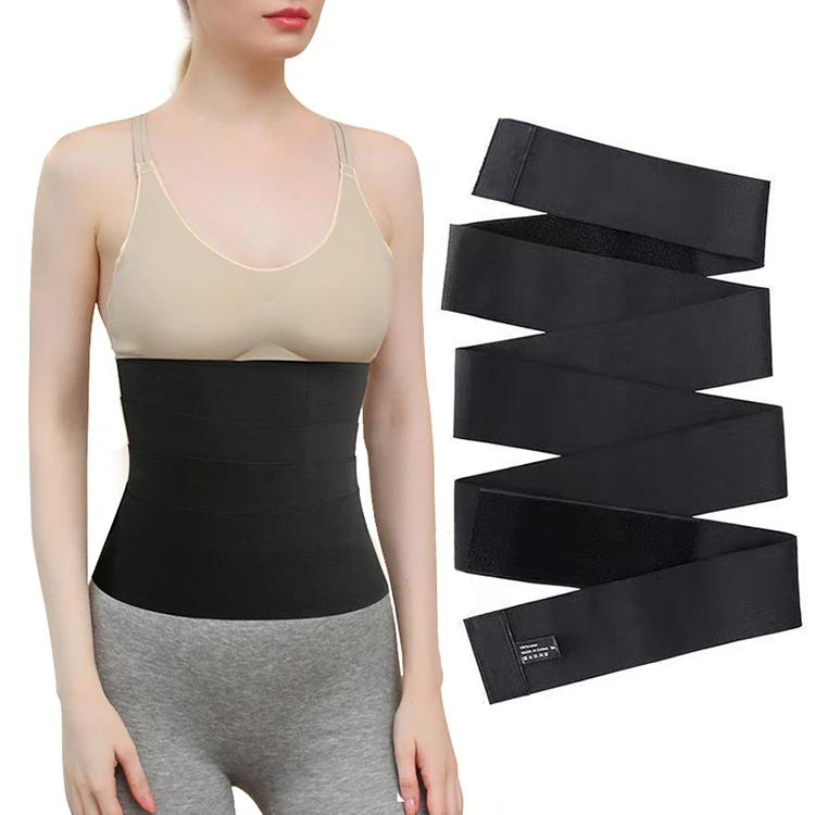 Amazon Hot Sale New Design Flat Shape Body Bandage Waist Slimming Corset Tummy Belly Waist Wraps Shaper Body Corset