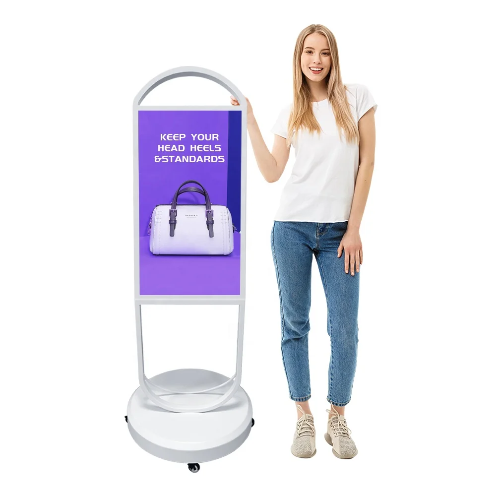 New Battery Power Digital Poster Portable Display Player Poster Lcd Digital Marketing Digital signage