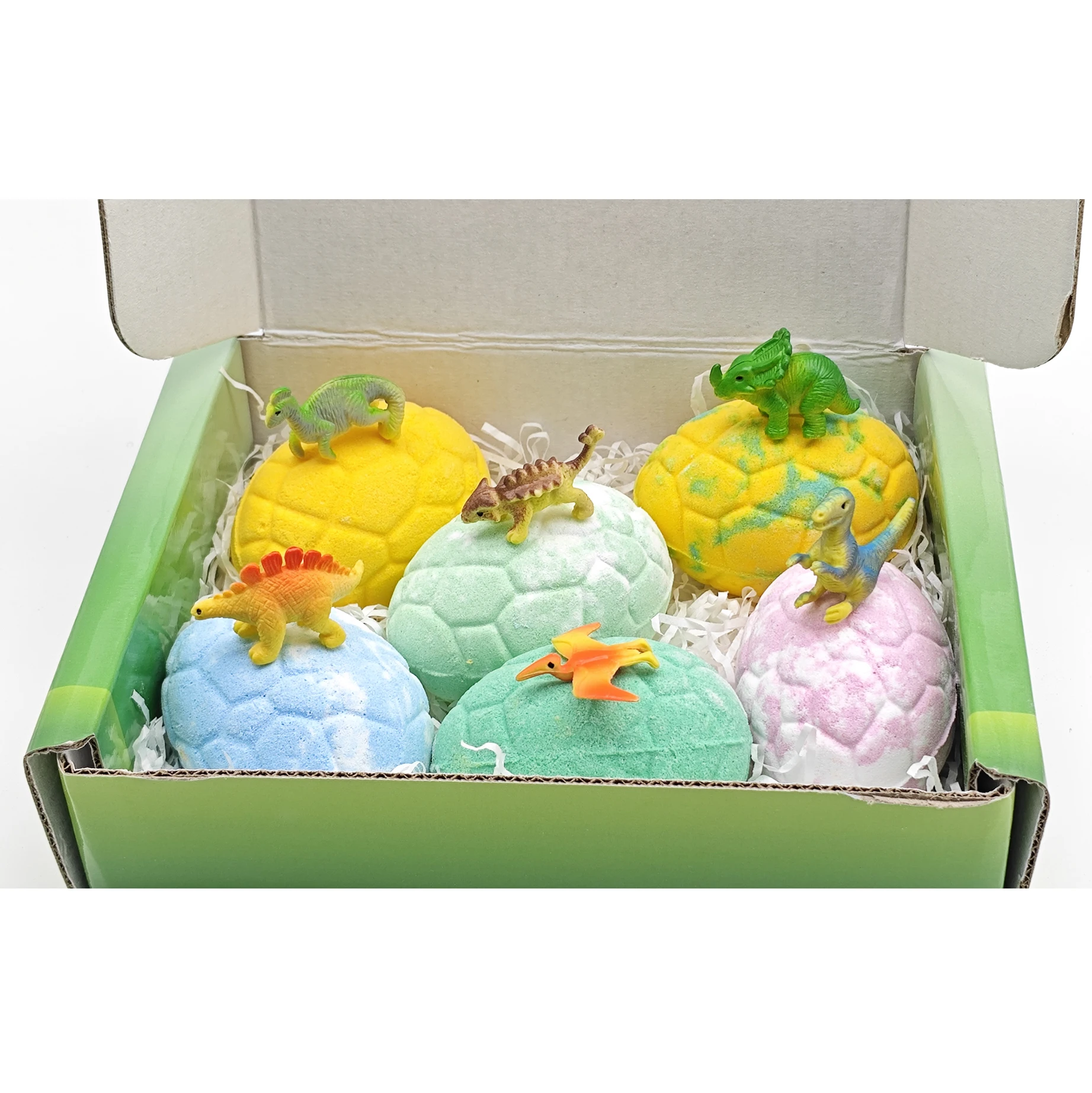 Private Label Bath Sal Ready to Ship Dinosaur Bath Bombs for Kids Bubble Bath Supplies Bombs Gift Set Organic Vegan