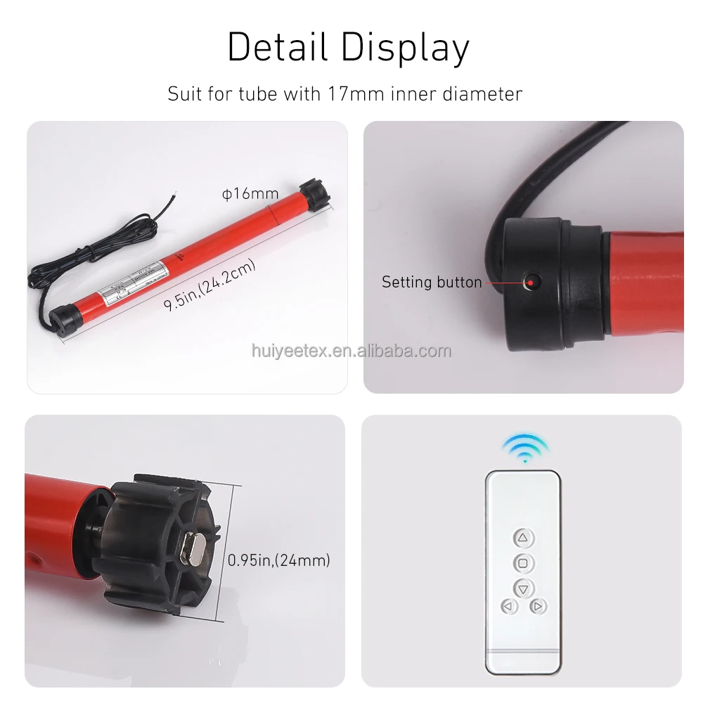 DC 12V Tubular Motor Electric Blinds Motor Mini Roller Blind Drive For Roller Blind with Remote Control