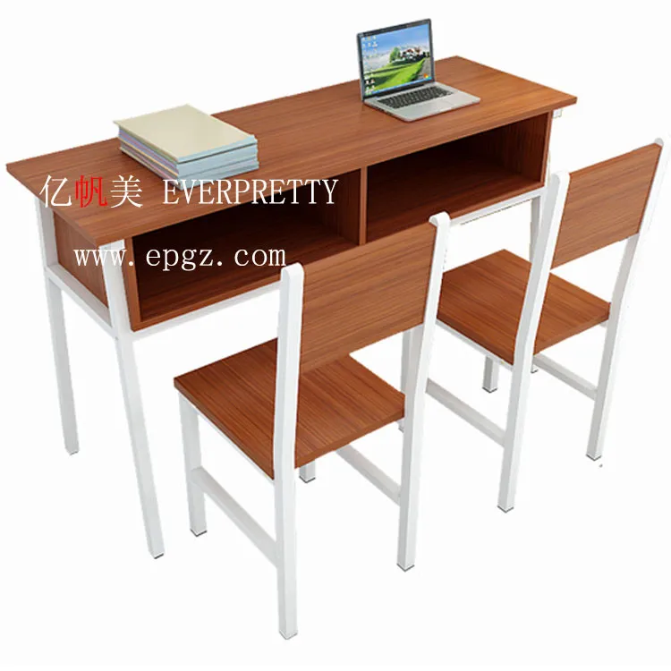 Wholesale commercial fixed single school table and chair for high school