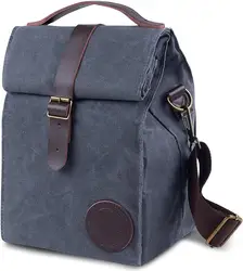Custom Insulated Waxed Canvas Tote Picnic Adult Lunch Cooler Bag