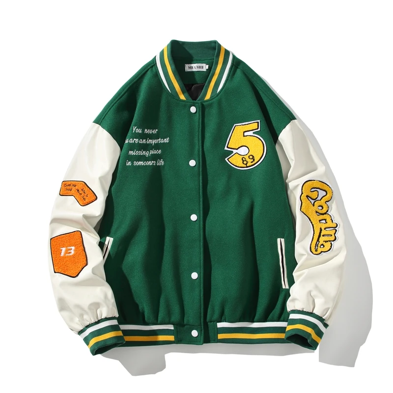 2022 Oversize embroidery basketball custom letterman jacket designer mens varsity bomber jackets