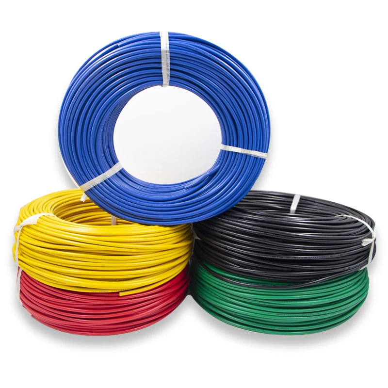 PVC sheath  single core electrical wires  0.5mm 0.75mm 1.0mm 1.5mm 2.5mm 4mm 6mm stranded copper electrical  wire cable