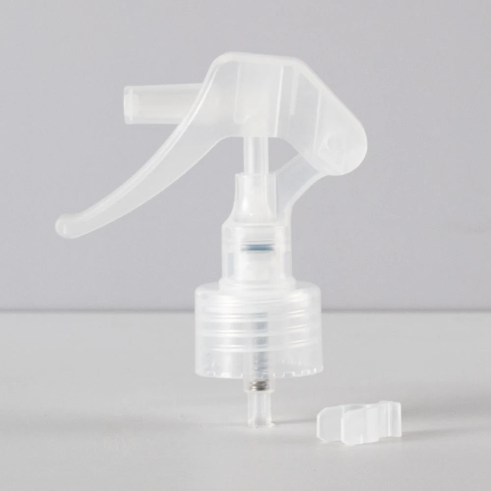Custom Hot Design 28/410 24/410 Mini Trigger Sprayer White Clear Plastic Head Button Switch Trigger