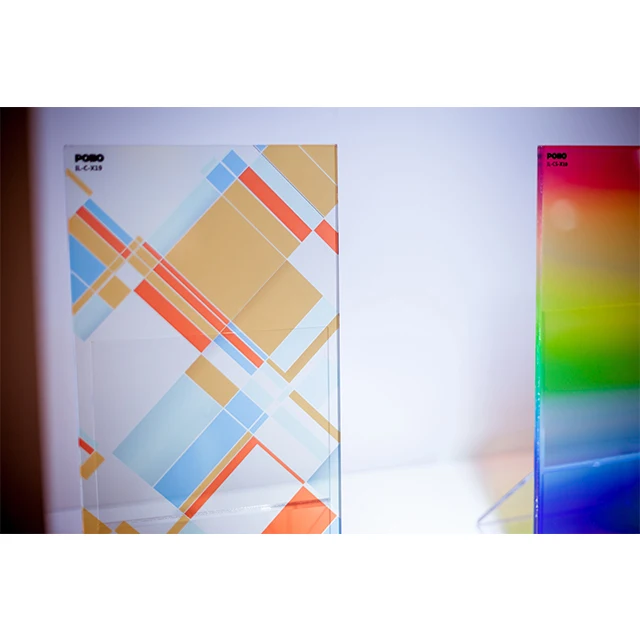 Factory Sale Customized Decorative Painted Texture Glass Stained Tempered Art Glass Sheet Partition Wall