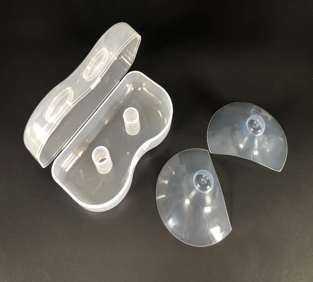 Silicone Nipple Shield BAP Free 2 pcs Nipple protector for Breastfeeding Semicircle