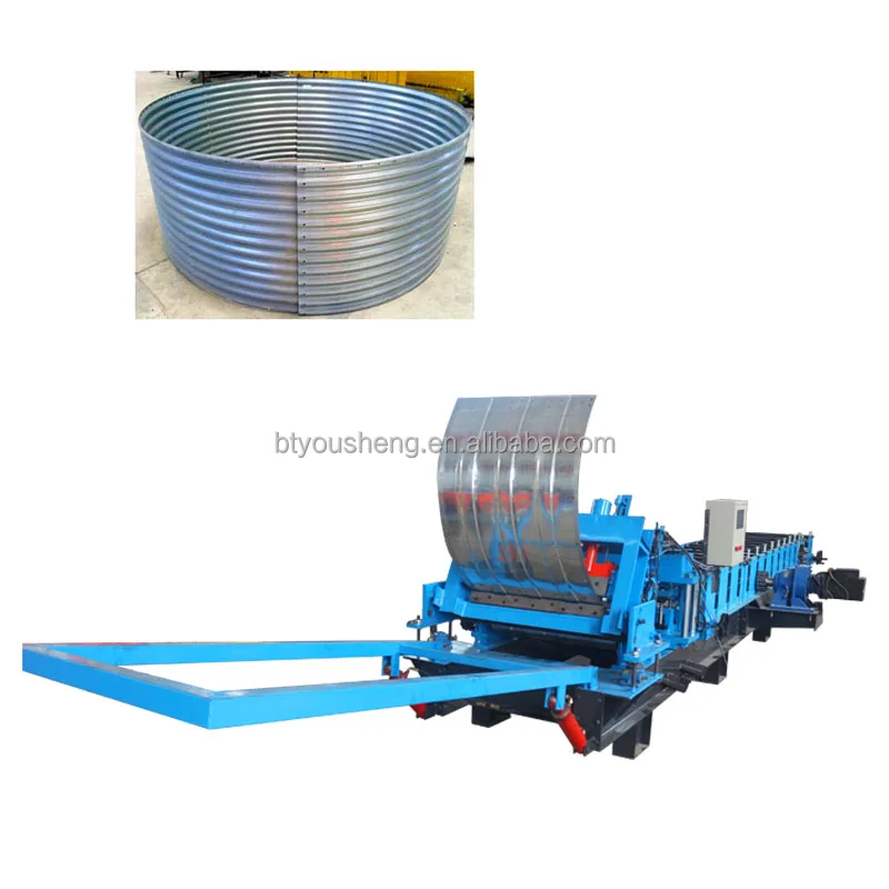 Customized Galvanized Steel Silo Hopper Bottom Grain Bins Grain Storage System Roll Forming Machine